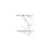 Vérin stabilisateur compact avec pied inclinable 500kg 438x265mm H:410mm