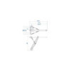 Vérin stabilisateur 1500 kg L: 619 mm H:498 mm