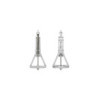 Vérin stabilisateur 1000kg 605x280mm H:470mm
