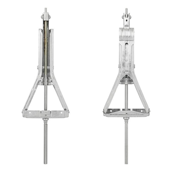 Vérin stabilisateur 1000kg 605x280mm H:470mm incl. mécanisme de nivellement étendu