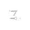 Vérin stabilisateur 1000kg 605x280mm H:470mm incl. mécanisme de nivellement étendu