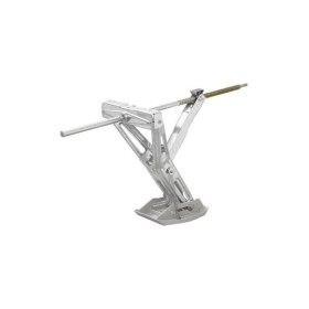 Vérin stabilisateur 1000kg 605x280mm H:470mm + pied stabilisateur + mécanisme de nivellement étendu