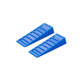 Cale de nivellement 75mm bleu - jeu de 2 pièces