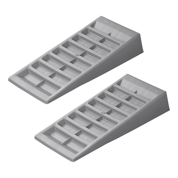 Cale de nivellement 90mm gris - jeu de 2 pièces