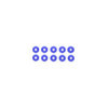 Oeillets plastique 10 pieces