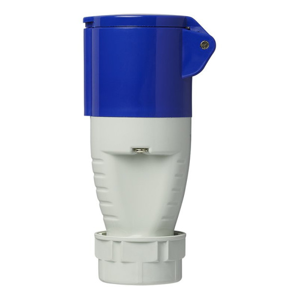 Prise CEE 16A avec boîtier démontable bleu/blanc