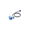 5mm² fiche CEE vers prise 2xSchuko + 1xCEE