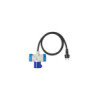 Câble adaptateur 150cm 3x1,5mm² fiche Schuko vers prise 1xCEE + 2xSchuko