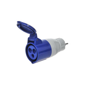 Adaptateur fiche Schuko vers prise CEE