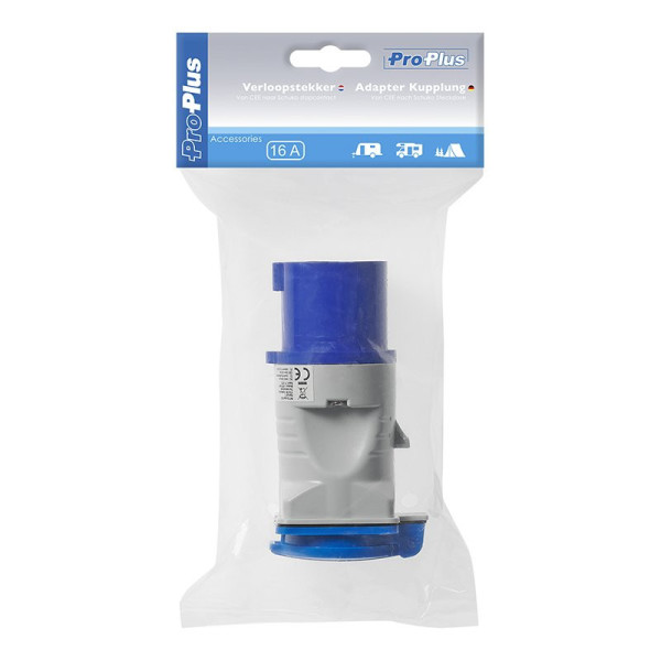Adaptateur fiche CEE vers prise Schuko