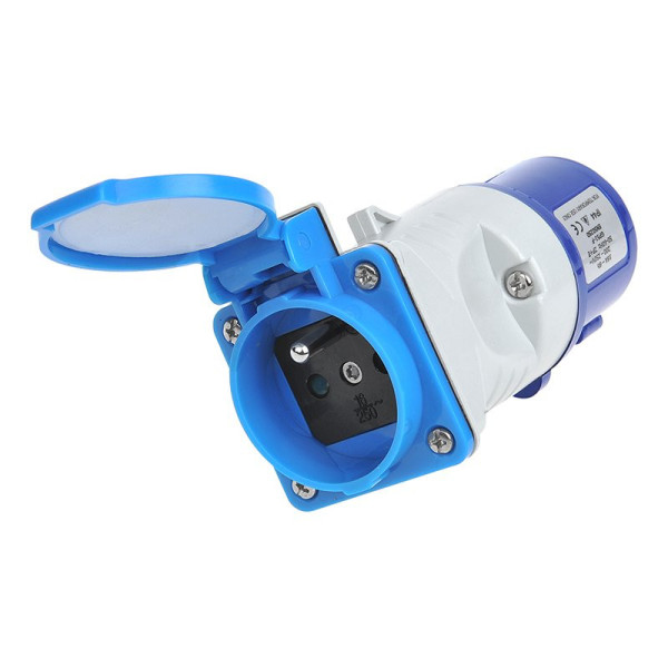 Adaptateur fiche CEE vers prise francaise
