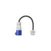 Câble adaptateur 40cm 3x2,5mm² fiche UK vers prise CEE