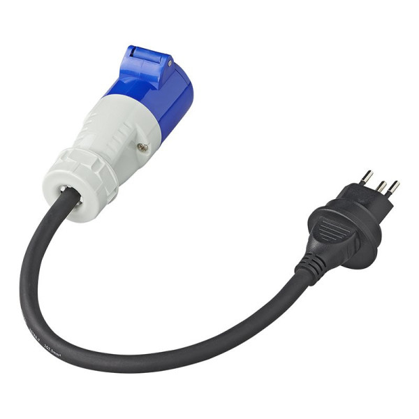Câble adaptateur 40cm 3x2,5mm² fiche Suisse vers prise CEE