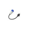 Câble adaptateur 40cm 3x2,5mm² fiche Suisse vers prise CEE