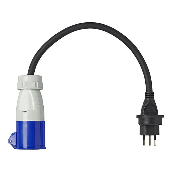Câble adaptateur 40cm 3x2,5mm² fiche Suisse vers prise CEE