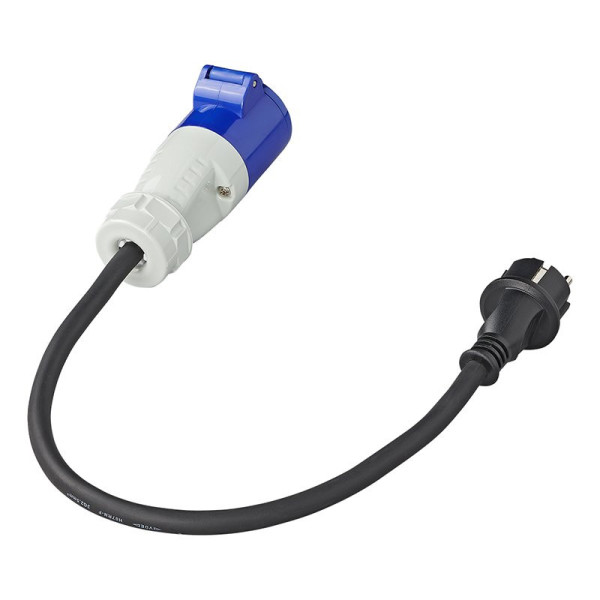 Câble adaptateur 40cm 3x1,5mm² fiche Schuko vers prise CEE