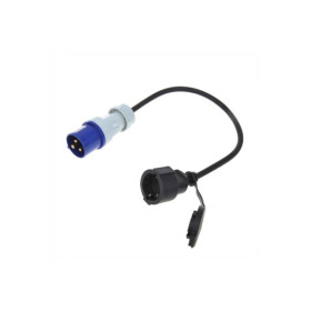 Câble adaptateur 40cm fiche CEE vers prise Schuko