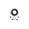 Kit CEE : câble d'extension 20M 3x1,5mm + câble adaptateur 40cm prise Schuko à CEE dans sac