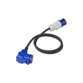 5mm² fiche CEE vers prise coudée CEE + prise Schuko