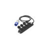 Quadruple prise Schuko 1.5M CEE