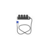 Quadruple prise Schuko 1.5M CEE