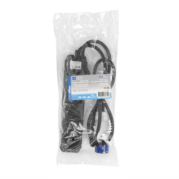 Quadruple prise Schuko 1.5M CEE