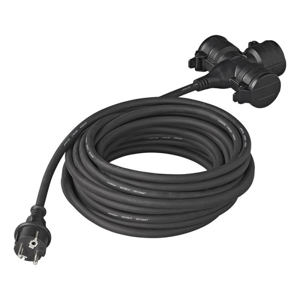 Rallonge triple prise Schuko 10M 3x 2,5 mm²