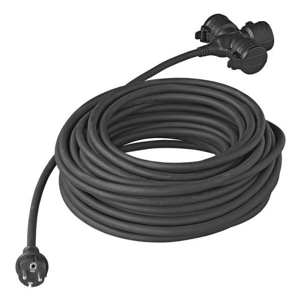 Rallonge triple prise Schuko 20M 3x 2,5 mm²