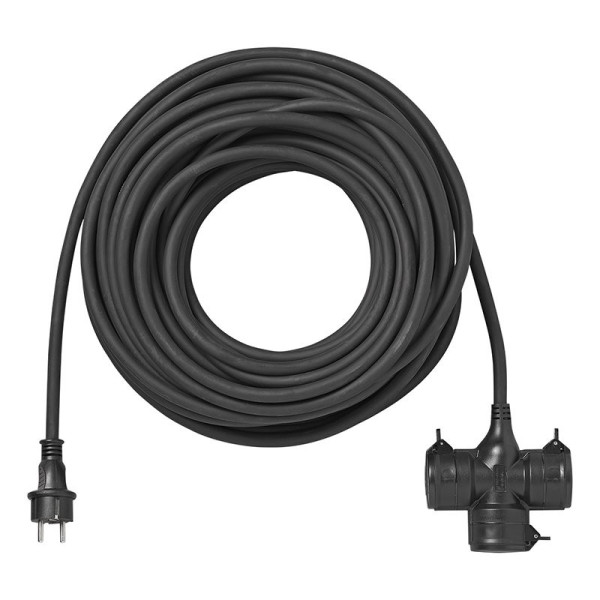 Rallonge triple prise Schuko 25M 3x 1,5 mm²