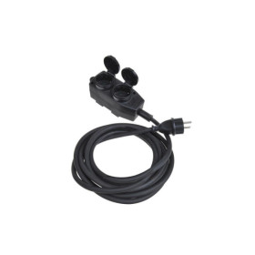 Rallonge quadruple prise Schuko 5M 3x 1