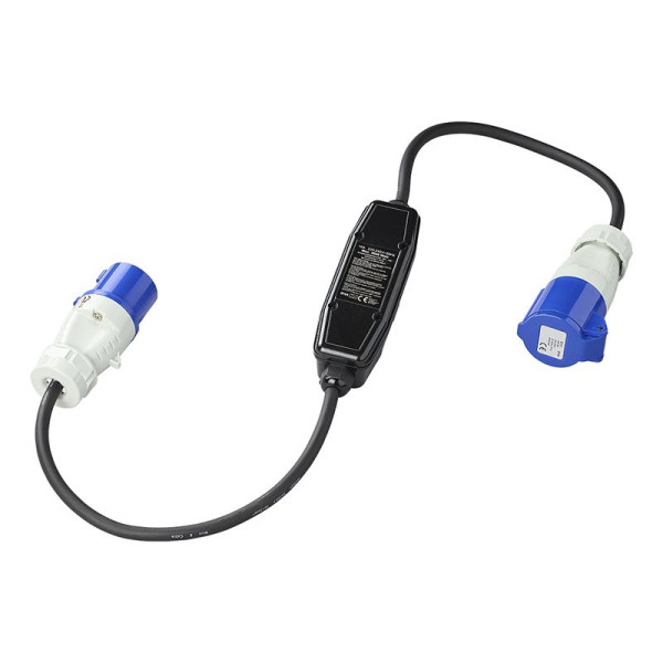 Câble adaptateur 120cm 3x1.5mm² CEE + disjoncteur de fuite à la terre