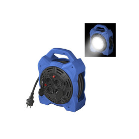 Enrouleur électrique Schuko quadruple prise 15M 3x1
