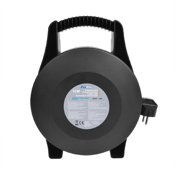 Enrouleur électrique Schuko quadruple prise 10M 3x1,0mm²