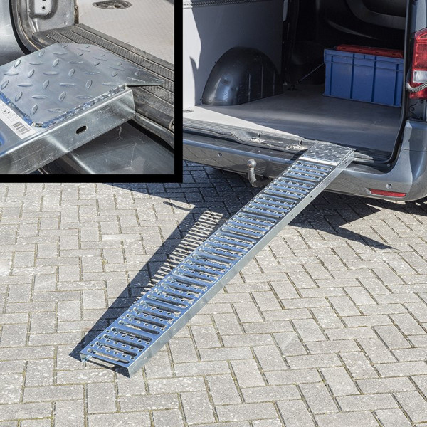 Rampe de chargement acier 180x26cm 225kg par pièce