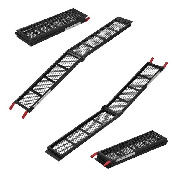 Rampe de chargement acier pliable 203x28cm 340kg par pièce