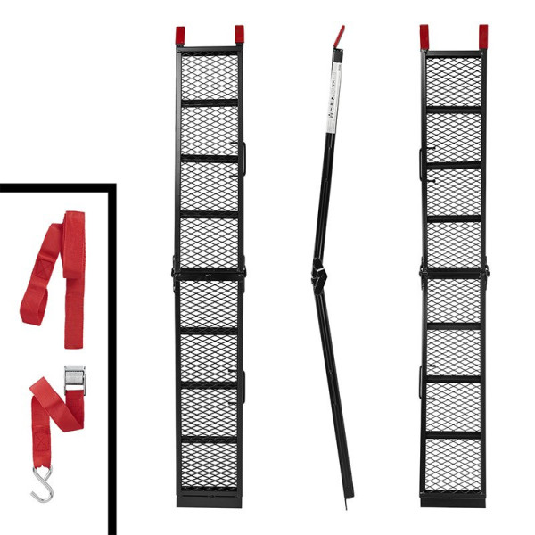 Rampe de chargement acier pliable 203x28cm 340kg par pièce