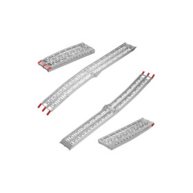 Rampe de chargement aluminium pliable 220x28cm 340kg par pièce