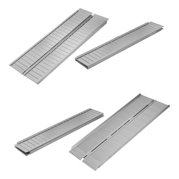 Rampe de chargement alu pliable pour fauteuil roulant 183x73cm 270kg