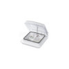 Lanterneau 280x280 mm sans ventilation permanente transparent avec ventilateur