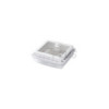 Lanterneau 280x280 mm sans ventilation permanente transparent avec ventilateur