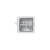 Lanterneau 280x280 mm sans ventilation permanente transparent avec ventilateur