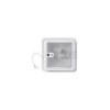 Lanterneau 280x280 mm sans ventilation permanente transparent avec ventilateur