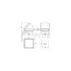 Lanterneau 280x280 mm sans ventilation permanente transparent avec ventilateur