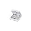 Lanterneau 280x280 mm sans ventilation permanente blanche avec ventilateur