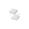 Lanterneau 280x280 mm sans ventilation permanente blanche avec ventilateur