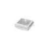 Lanterneau 280x280 mm sans ventilation permanente blanche avec ventilateur