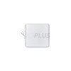 Lanterneau 280x280 mm sans ventilation permanente blanche avec ventilateur