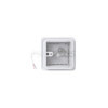 Lanterneau 280x280 mm sans ventilation permanente blanche avec ventilateur