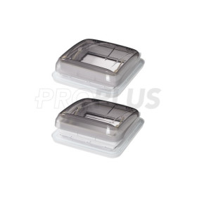 Lanterneau 400x400 mm sans ventilation permanente transparente
