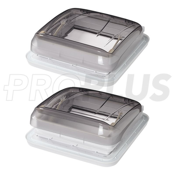 Lanterneau 400x400 mm sans ventilation permanente transparente
